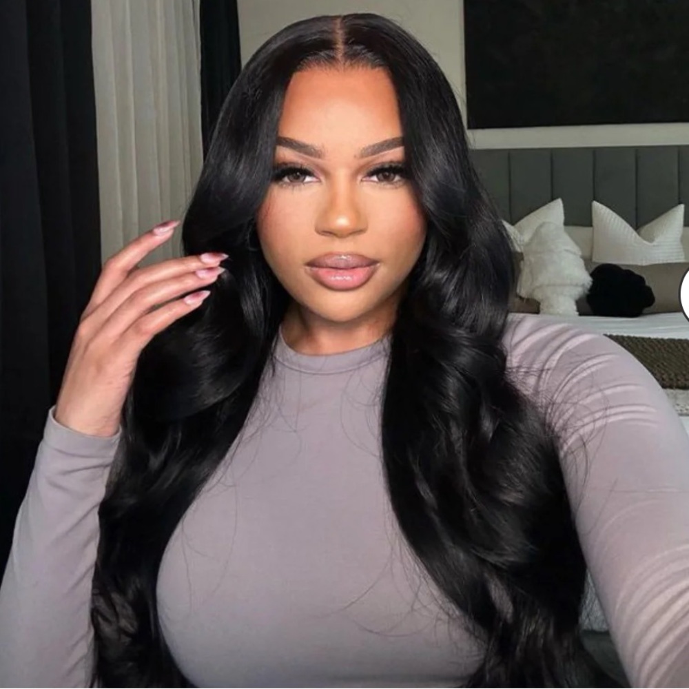 2x6 HD Lace Closure Wig Jet Black 30”